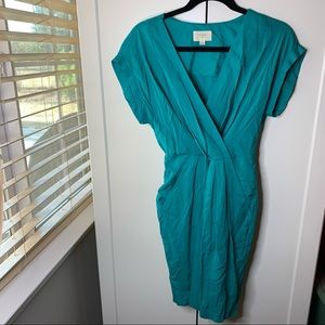 Anthropologie Everly Criss Cross Midi Dress